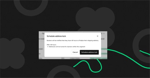 Lock backer addresses by segment