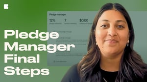 Pledge Manager Final Steps