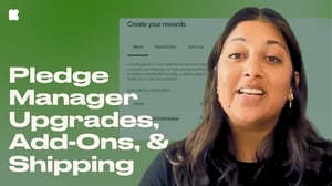 Pledge Manager Upgrades, Add-Ons, and Shipping